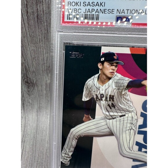 2023 TOPPS BASEBALL JPN ED WBC JPN NAT TEAM #WBC13 ROKI SASAKI PSA 9 Mint - Picture 4 of 8